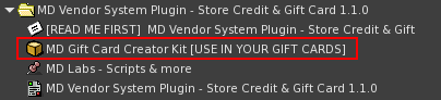 MD Gift Card Creator Kit