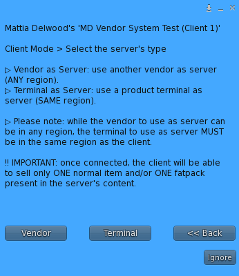 Remote Control - Client connection