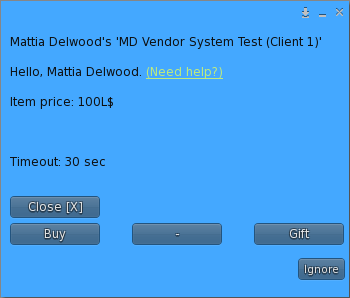 User Menu
