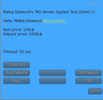 User Menu with fatpack options