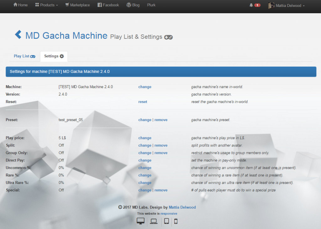 MD Gacha Machine – User Manual | MD Labs