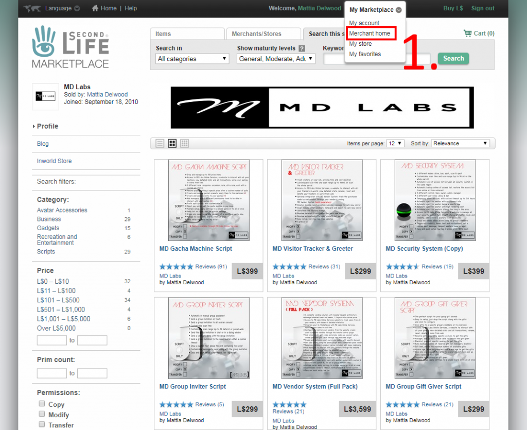 MD Vendor System User Manual MD Labs