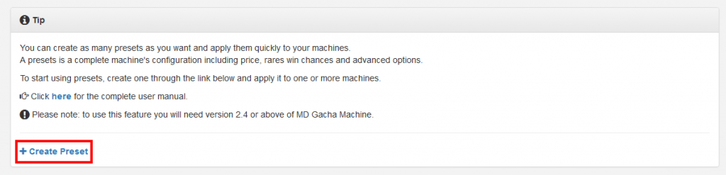 MD Gacha Machine – User Manual | MD Labs