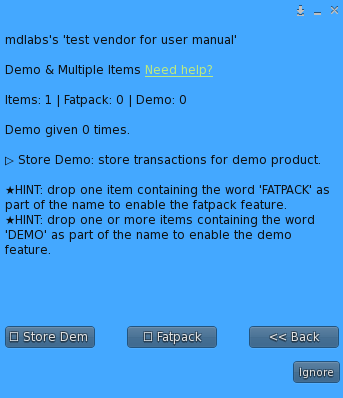 Demo & Multiple Item Plugin – Menu