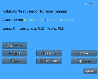 MD Vendor System – Owner Menu