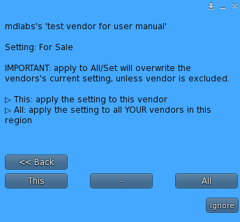 Owner Menu - multiple vendor setup