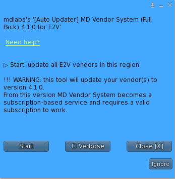 MD Vendor System Auto Updater for E2V – Owner Menu