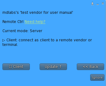 Remote Control – Plugin menu