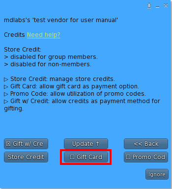 Store Credit & Gift Card Plugin – Menu