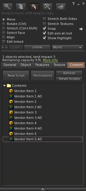 MD Multi-Item Vendor Panel's content