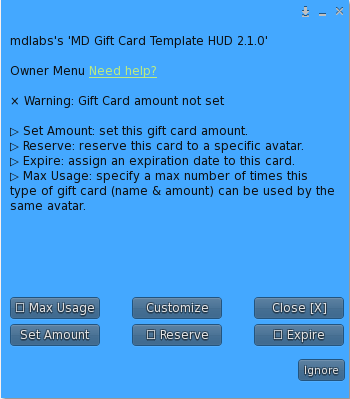 MD Gift Card Script – Gift card configuration