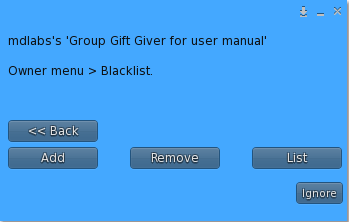 MD Group Gift Giver Script - Blacklist Menu