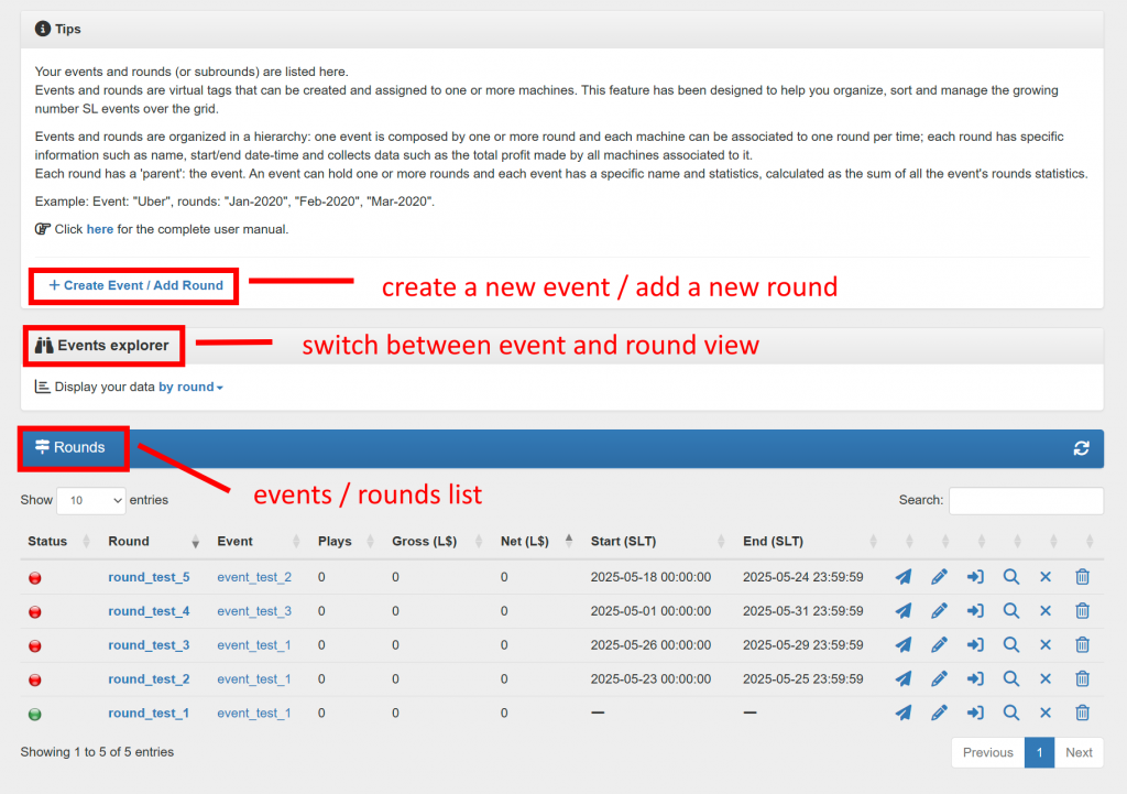 MD Gacha Machine Homepage– Events tab (click to enlarge)